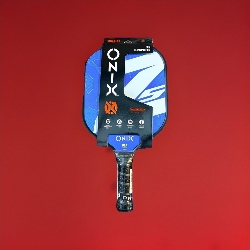 Onix 15.5" Z5 Wide Body Pickleball Paddle - Blue: Graphite - Honeycomb - Grip 4"